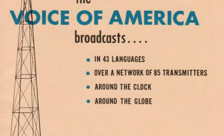Voice of America and USIA 1958  Promotional Pamphlet
