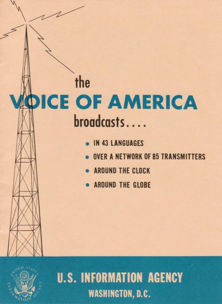 Voice of America and USIA 1958  Promotional Pamphlet