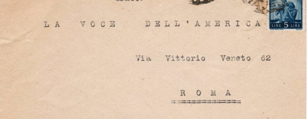 A 1949 Letter to Voice of America from Italy